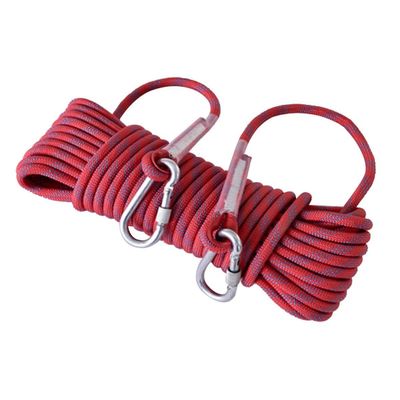 14mm Outdoor Climbing Rope High Strength Emergency Camping Ropes 49ft 82ft 115ft 148ft Heavy Duty Static Rock Rope for Fire Escape Ice Climbing Equipment Safety Rescue ( Color : Red , Size : 14mm x 10