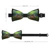 Pylon Blue Laughing Tree Frog Bow Ties for Men Adjustable Pre-Tied Bowties Fun Pattern Bow-Ties for Wedding Party view 2