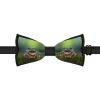 Pylon Blue Laughing Tree Frog Bow Ties for Men Adjustable Pre-Tied Bowties Fun Pattern Bow-Ties for Wedding Party view 3