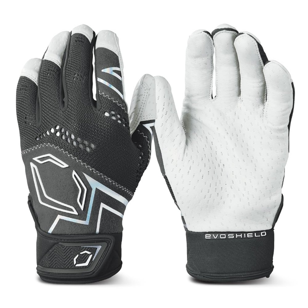 EvoShield Adult Pro-SRZ V2 Batting Gloves - Black, X-Large