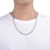 Adabele 2pcs 304 Grade Surgical Stainless Steel 18 Inch Diamond-Cut Cuban Curb Chain Necklace 5mm Large Thick Women Men Neck Chain SK7-E18 view 4