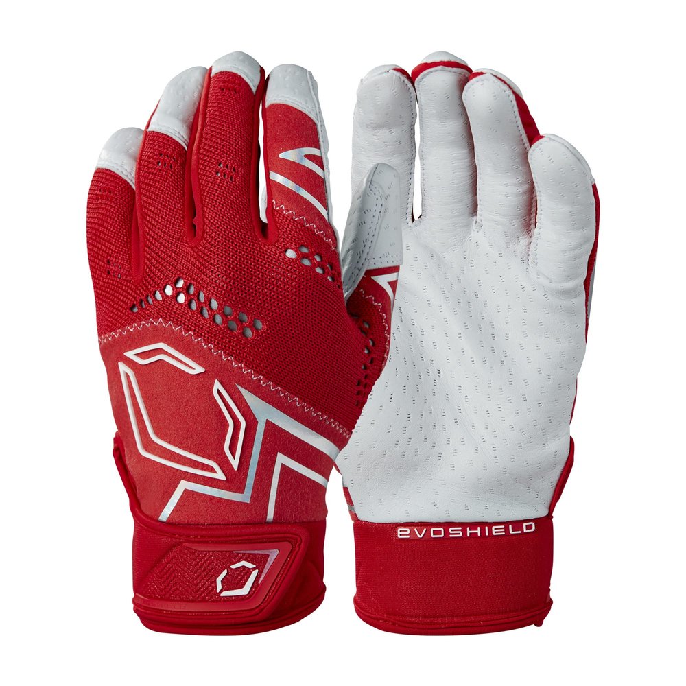 EvoShield Adult Pro-SRZ V2 Batting Gloves - Scarlet, 2X-Large