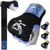 BEAST RAGE Inner Gloves with Hand Wraps Quick Wrap Long 36" Wrist Support MMA Muay Thai Bandages Punching Martial Arts Training Men Women Kickboxing Bandages Under Bag Gloves (Blue/Black, M (Adult)) view 1