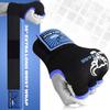 BEAST RAGE Inner Gloves with Hand Wraps Quick Wrap Long 36" Wrist Support MMA Muay Thai Bandages Punching Martial Arts Training Men Women Kickboxing Bandages Under Bag Gloves (Blue/Black, M (Adult)) view 2