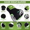 BEAST RAGE Inner Gloves with Hand Wraps Quick Wrap Long 36" Wrist Support MMA Muay Thai Bandages Punching Martial Arts Training Men Women Kickboxing Bandages Under Bag Gloves (Green, Kids Junior) view 4