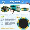 Giantex 15Ft Inflatable Water Trampoline, Floating Rebounder Trampoline with 500W Blower and 3-Step Rope Ladder, Kids Adults Recreational Water Trampoline for Pool, Lake, Water Park view 4