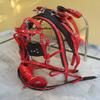 SHOWMEN CRAFT Nylon Driving Harness for Single Horse in Red/Black with Diamante Browband Bridle in 4 Size (Cob) view 4