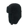 Women Men Winter Warm Plush Hat Fleece Pilot Hood Cap Windproof Earflap Beanie Peruvian Trapper Hat for Hiking Cycling Black view 2