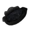 Women Men Winter Warm Plush Hat Fleece Pilot Hood Cap Windproof Earflap Beanie Peruvian Trapper Hat for Hiking Cycling Black view 3