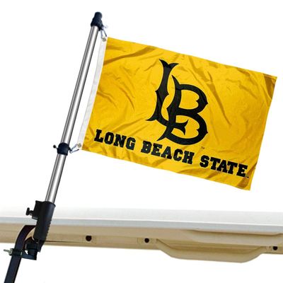 Cal State Long Beach 49ers Golf Cart Flag Pole and Holder Mounting Bracket