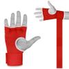 BEAST RAGE Inner Gloves with Hand Wraps Quick Wrap Long 36" Wrist Support MMA Muay Thai Bandages Punching Martial Arts Training Men Women Kickboxing Bandages Under Bag Gloves (Red Rage, S (Adult)) view 2