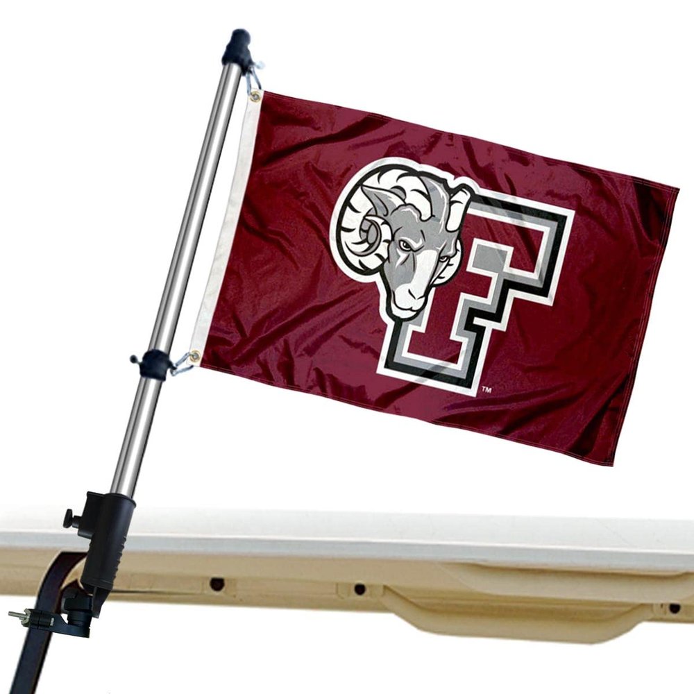 College Flags & Banners Co. Fordham Rams Golf Cart Flag Pole and Holder Mounting Bracket