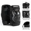 Tanden Skating Protective Gear Adult Knee and Elbow Pads Wrist Guards for Roller Skating Skateboarding, Skate Pads Adult Knee Pads for Men Women Black view 3