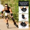 Tanden Skating Protective Gear Adult Knee and Elbow Pads Wrist Guards for Roller Skating Skateboarding, Skate Pads Adult Knee Pads for Men Women Black view 4