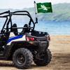 North Texas Mean Green Golf Cart Flag Pole and Holder Mounting Bracket view 4
