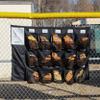 Get Out! Dugout Organizer for Helmets, Gloves, Bats and More - 15 Pocket Baseball Coaching Accessories Tee Ball and Softball Equipment Hanging Fence Rack with 7 hooks view 4