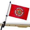 College Flags & Banners Co. Louisiana Lafayette Ragin Cajuns Golf Cart Flag Pole and Holder Mounting Bracket view 1