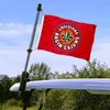 College Flags & Banners Co. Louisiana Lafayette Ragin Cajuns Golf Cart Flag Pole and Holder Mounting Bracket view 2