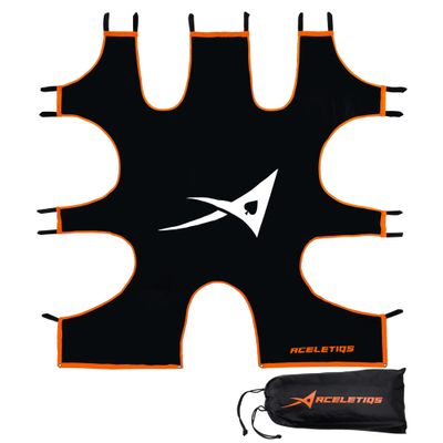 ACELETIQS Hurl Lacrosse Goal Target | Lacrosse Gifts for Boys and Girls | Fits Standard 6x6 Goal [Carry Bag Included]