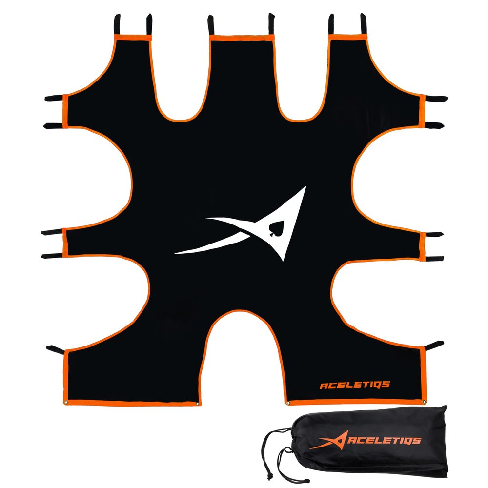 ACELETIQS Hurl Lacrosse Goal Target | Lacrosse Gifts for Boys and Girls | Fits Standard 6x6 Goal [Carry Bag Included]