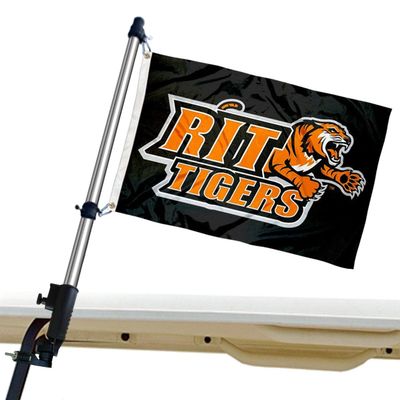 College Flags & Banners Co. RIT Tigers Golf Cart Flag Pole and Holder Mounting Bracket