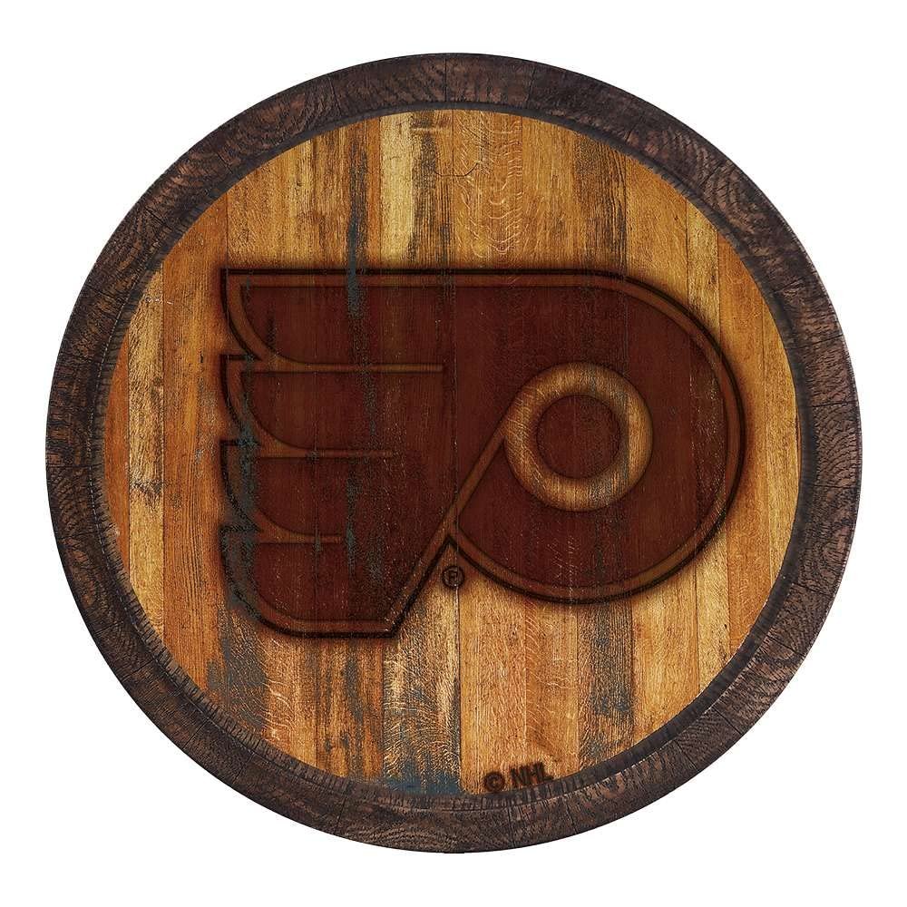 The Fan-Brand NHL Philadelphia Flyers: Branded "Faux" Barrel Top Sign - Sports Team Bar Sign Dcor: Home, Dorm, Garage, Office, Fan Cave