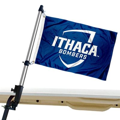 Ithaca Bombers Golf Cart Flag Pole and Holder Mounting Bracket