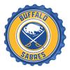 The Fan-Brand NHL Buffalo Sabres: Bottle Cap Wall Sign - Sports Team Bar Sign Dcor: Home, Dorm, Garage, Office, Fan Cave view 1