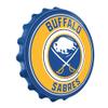 The Fan-Brand NHL Buffalo Sabres: Bottle Cap Wall Sign - Sports Team Bar Sign Dcor: Home, Dorm, Garage, Office, Fan Cave view 2