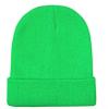 Custom Embroidered Knitted Winter Beanies Acrylic Warm Skull Cap Cuff Watch Hat for Boys or Girls (Green) view 4