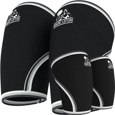 Nordic Lifting Elbow Sleeves Medium Bundle with Knee Sleeves XSmall - Black