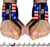 WOD Nation Workout Wrist Wraps - Heavy-Duty Support for Weightlifting & Powerlifting - Breathable Nylon Gym Wraps - American Flag Wrist Wraps - 12 in, Flag Camo view 1