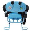 CNCEST Rear Child Bike Seat Attachment with Nonslip Handrails & Seat Cushion, Upthehill Full Fence Rear Mount Baby Carrier Seat Baby Chair Bike Carrier Bicycle Seat for Kids and Children (Blue) view 4