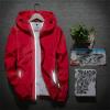 tuduoms Mens Soft Shell Fashion Running Jackets Reflective Lightweight Hooded Rain Jacket Waterproof Raincoat Cycling Jacket view 2