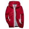 tuduoms Mens Soft Shell Fashion Running Jackets Reflective Lightweight Hooded Rain Jacket Waterproof Raincoat Cycling Jacket view 4