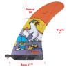 KONA SURF CO. Classic Single Single Center Fin for Longboard, Surfboard and Paddleboard (Seagull, 8in) view 2