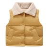 Infant Baby Boy Girl Clothes Toddler Boys Girls Down Vest uffer Sleeveless Outfit Jacket 1-7 Years (Yellow, 3-4 Years) view 1
