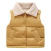 Infant Baby Boy Girl Clothes Toddler Boys Girls Down Vest uffer Sleeveless Outfit Jacket 1-7 Years (Yellow, 3-4 Years) view 4