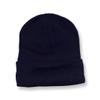 Custom Embroidered Knitted Winter Beanies Acrylic Warm Skull Cap Cuff Watch Hat for Boys or Girls (Navy Blue) view 4