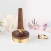 1 Pcs Rings Crystal, Ring Collection Ring Dish Holder, Wooden Ring Holder Dish Crystal, Jewelry Towers for Bedroom for Man and Woman view 4