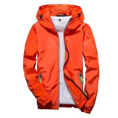 tuduoms Mens Soft Shell Fashion Running Jackets Reflective Lightweight Hooded Rain Jacket Waterproof Raincoat Cycling Jacket