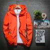 tuduoms Mens Soft Shell Fashion Running Jackets Reflective Lightweight Hooded Rain Jacket Waterproof Raincoat Cycling Jacket view 2