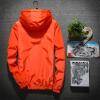 tuduoms Mens Soft Shell Fashion Running Jackets Reflective Lightweight Hooded Rain Jacket Waterproof Raincoat Cycling Jacket view 4