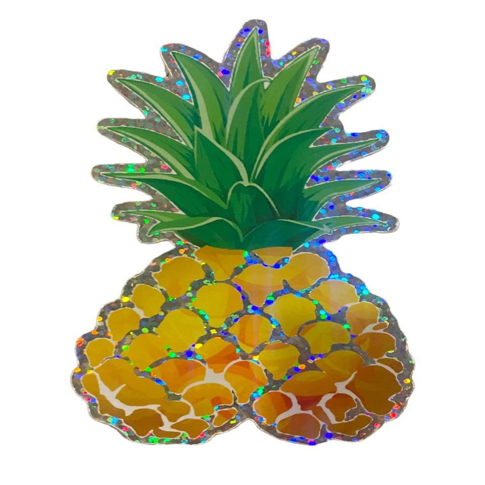 Phineapple Stickers (Glitter)