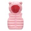 Toddler Baby Girls Boys Warm Vest Toddler Kids Baby Boys Girls Fall Winter Clothes Bear ears Zipper (Pink, 6-12 Months) view 1