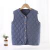 Baby Kids Boys Girls Fuzzy Vest Toddler Infant Girls Boys Warm Jacket Cotton Vest Outerwear 2-14 (Navy, 11-12 Years) view 4