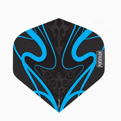 US Darts Pentathlon Light Blue LUX Standard Dart Flights - 3 Sets (9 Flights) - 100 Micro (SuperTough)