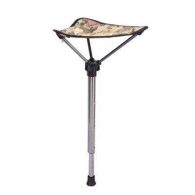 ZXMJYHK Camping Stool, Small Folding Chair, The Fishing Tool Chair Outdoor Retractable Folding Stool Portable High Chair Single Leg Chair Outdoor Camping Fishing Chair (Color : Silver)