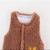 Toddler Baby Girls Boys Warm Vest Coat Fleece Jacket Zipper Warm Jacket Fall Winter Warm Outerwear (Brown, 6-12 Months) view 2