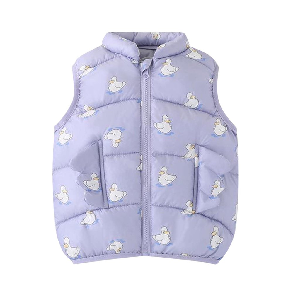 Toddler Fall Jacket Kids Child Toddler Girl Boy Vest Winter Lightweight Sleeveless Jacket 1-6 Years (A, 18-24 Months)